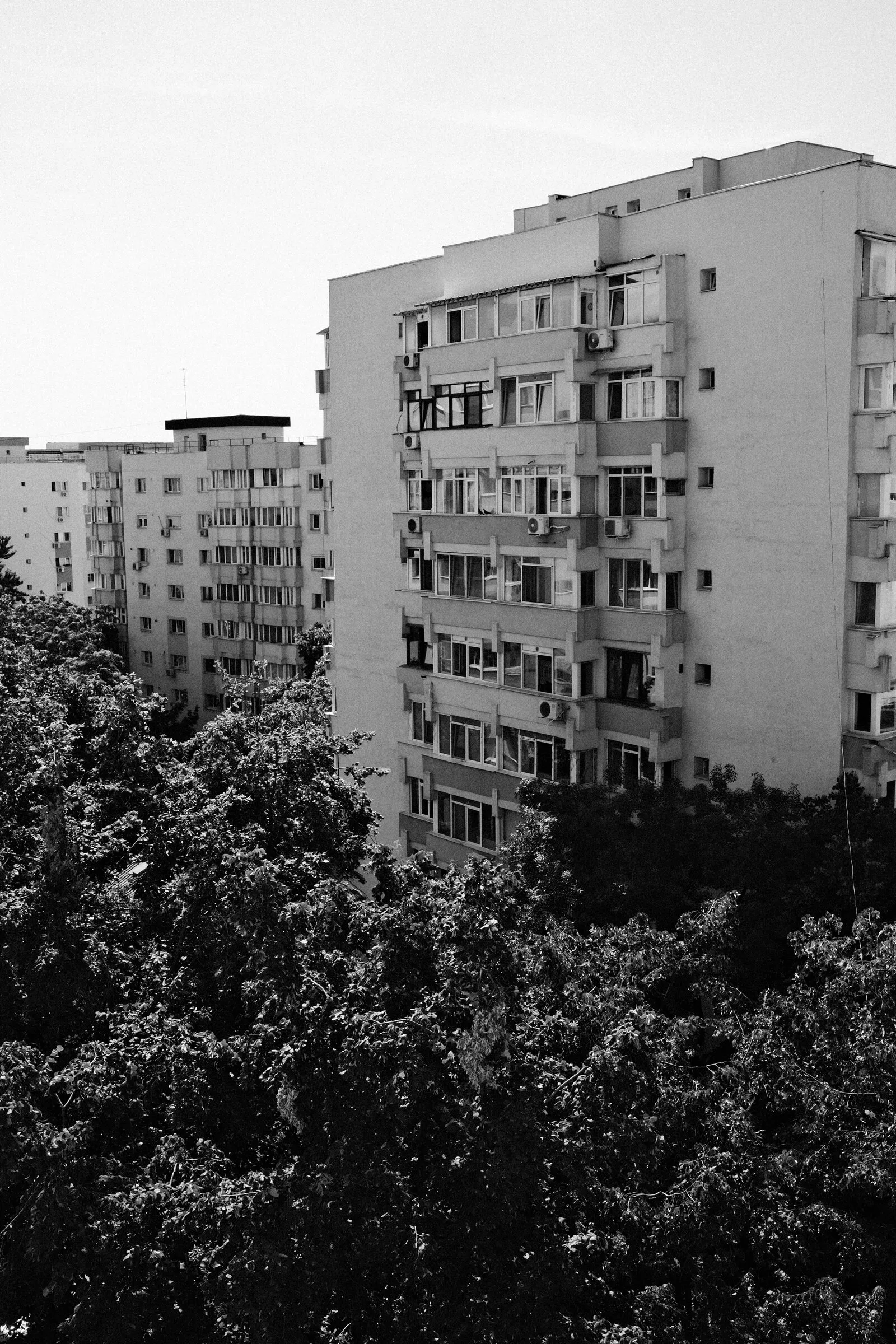 Blocks in monochrome · Romania