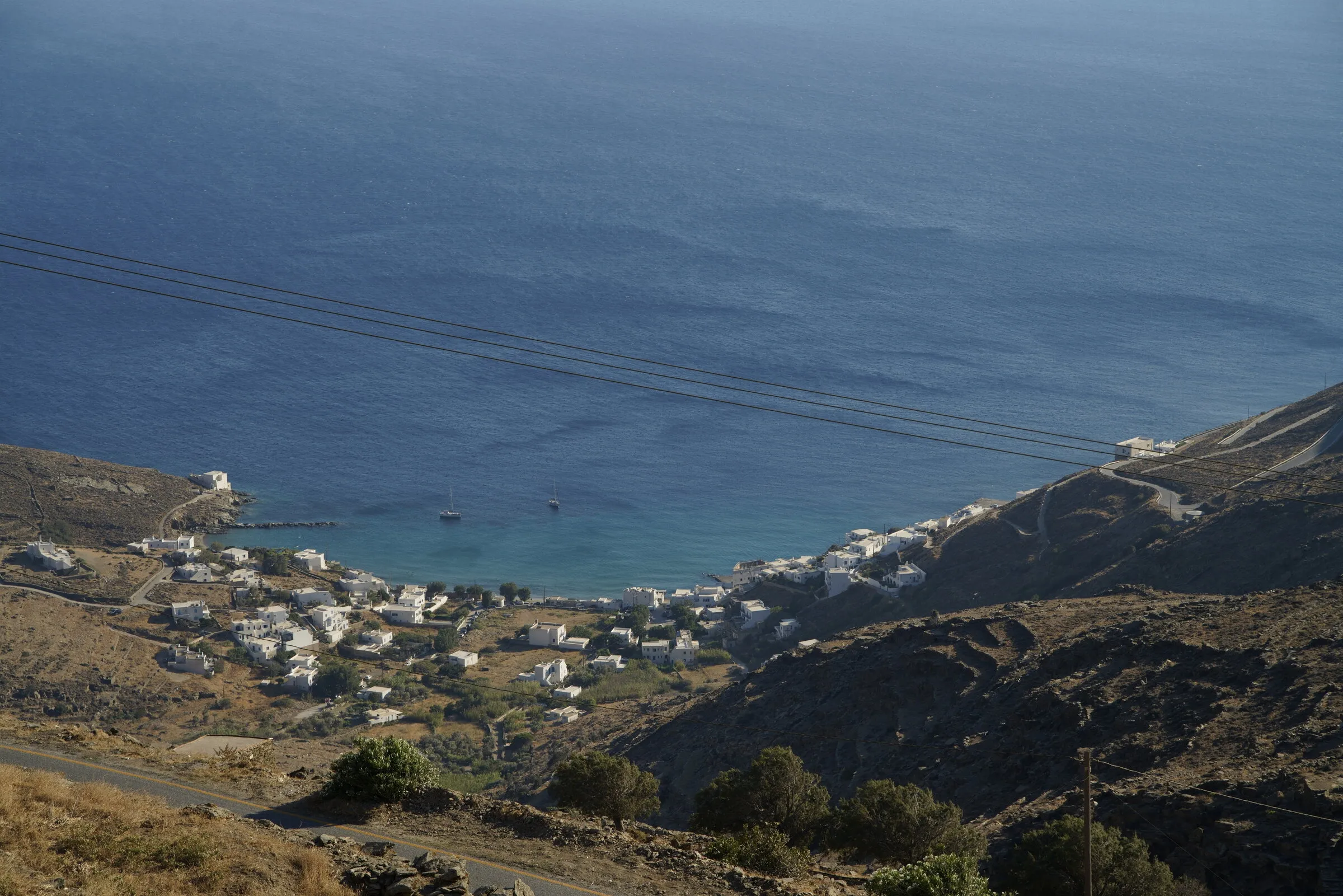 Bay from above · Tinos